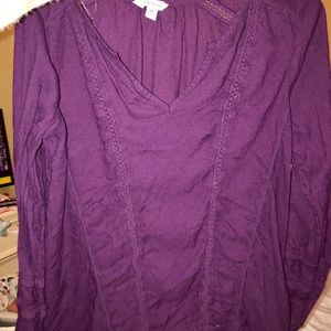 Lucky Brand Purple Shirt Size Medium